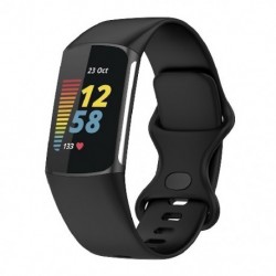 Szín: Hivatalos piros - Szilikon szíj Fitbit Charge 5 pántos csere óraszíj Fitbit Charge 5 karkötő szíj Correa sportóra