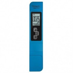 Szín: kék - 3 az 1-ben TDS/Hőmérséklet/EC mérő Vízminőség-mérő toll TDS/EC teszter 0-9990ppm Vezetőképesség