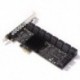 Szín: 16 port - 16/20 portos SATA PCIE adapter PCI-Express X1-SATA 3.0 vezérlő bővítőkártya PCIe-SATA III konverter 6Gbps