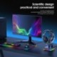 Fehér szín - RGB Gaming fejhallgató állvány Számítógépes fejhallgató tartó LED világító asztali fülhallgató