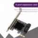 4 portos SATA PCIe adapter SATA III – PCI Express 3.0 X1 vezérlő bővítőkártya 6 Gbps SATA 3.0 PCI-E X4/X8/X16 ASM1064