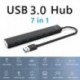 Szín: USB 2.0 - USB HUB 3.0 Multi USB Splitter Adapter 5Gbps nagy sebességű 7 portos USB bővítő Lenovo Xiaomi Macbook Pro