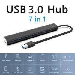 Szín: USB 3.0 - USB HUB 3.0 Multi USB Splitter Adapter 5Gbps nagy sebességű 7 portos USB bővítő Lenovo Xiaomi Macbook Pro