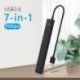 Szín: USB 3.0 - USB HUB 3.0 Multi USB Splitter Adapter 5Gbps nagy sebességű 7 portos USB bővítő Lenovo Xiaomi Macbook Pro