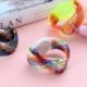Szín: szivárvány - Gyermek csuklópánt Apple AirTaghez Nylon fonott pánt könnyű tartó karcolásgátló karkötő