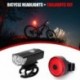 Szín: A készlet - Kerékpár lámpa USB újratölthető LED kerékpár hátsó lámpa fényszóró készlet MTB kerékpár