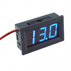Szín: kék - Digitális feszültségmérő DC 4,5 V–30 V 2-vezetékes digitális feszültségmérő feszültségmérő panel