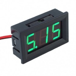 Szín: zöld - Digitális feszültségmérő DC 4,5 V–30 V 2-vezetékes digitális feszültségmérő feszültségmérő panel