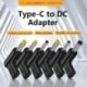 Kábel hossza: 15V - USB C aljzat DC dugasz tápcsatlakozó 5 V 9 V 12 V C típusú DC Jack csatlakozó töltőadapter