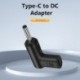 Kábel hossza: 15V - USB C aljzat DC dugasz tápcsatlakozó 5 V 9 V 12 V C típusú DC Jack csatlakozó töltőadapter