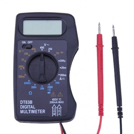 DT83B hordozható digitális multiméter 1999 számok mini zsebampermérő volt feszültségmérő áram feszültség ohm mérő