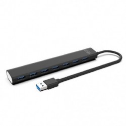 Szín: USB 3.0 - USB 2.0/3.0 HUB dokkolóadapter 7 portos, nagy sebességű USB 3.0 hub 1-7 több USB elosztó 5 Gbps USB