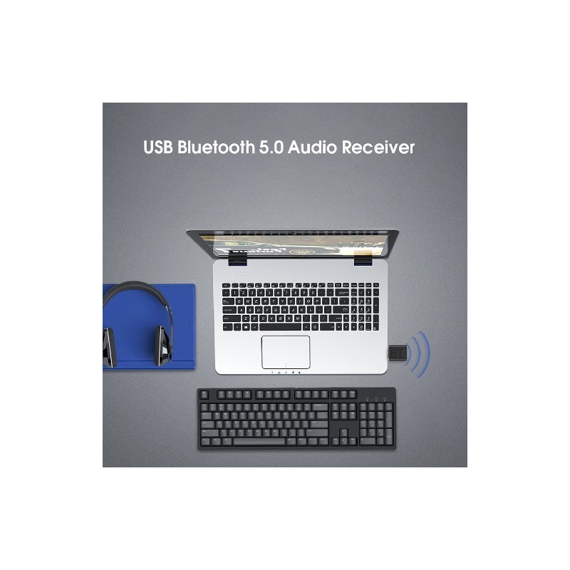 Bluetooth 5.0 adóvevő 2 az 1ben audio 3,5 mmes jack AUX vezeték