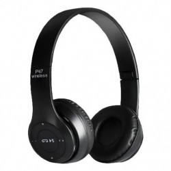 Fekete szín - Vezeték nélküli Bluetooth fejhallgató kihangosító zajszűrő fejhallgató HIFI sztereó fülhallgató