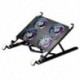 Szín: alumínium 4 ventilátor - Laptop hűtőpárna 4 ventilátorral Összehajtható laptopállvány Macbook Pro notebook