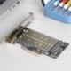 Szín: A - M.2 NVME–PCIE adapter M B kulcs NGFF SSD–PCI-E 3.0 X4 SATA bővítőkártya PCIE–M2/M.2 adapter M2–SATA PCIe