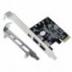 1 készlet PCI-e 1X IEEE 1394A 4 portos (3 1) Firewire kártyaadapter 1394 A PCIe 6 tűs és 4 tűs IEEE 1394 kábellel asztali