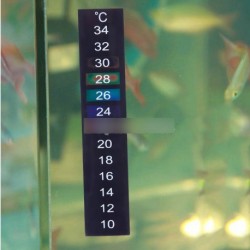 Akvárium hőmérő ragasztószalag matrica dupla skála