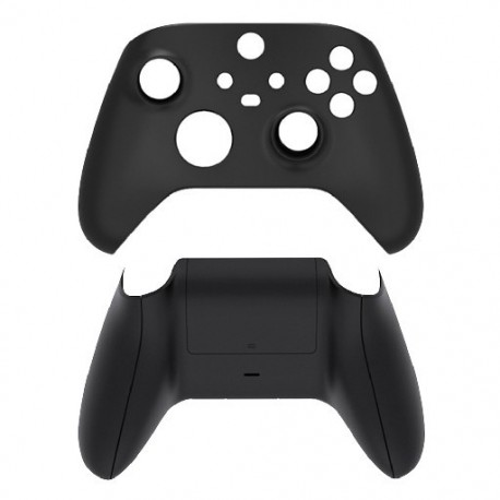 Fekete szín - Csere előlap fedél az XBox Series X/S kontrollerhez, elülső hátsó ház ház védőtok Xbox Series X/S