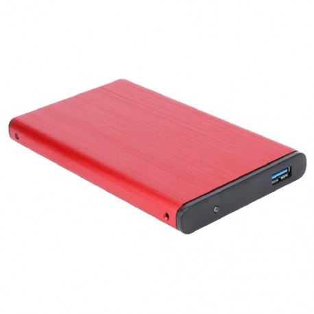 Piros szín - 2,5 hüvelykes USB 3.0 külső merevlemez-meghajtó doboz USB 3.0 SATA HDD alumíniumötvözet 10 TB 6 Gbps SSD