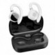 Fehér szín - Vezeték nélküli sportfutó fejhallgató Bluetooth 5.3 fülhallgató HiFi sztereó basszus nyitott fül TWS