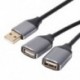 Szín: 1 db - 2 az 1-ben USB-kábel 1 dupla-2 dupla USB-csatlakozó adatelosztó tápadapter Y osztó töltő tápkábel Xbox