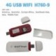Fekete szín - 4G LTE vezeték nélküli USB-kulcs WiFi router hálózati kártya 150Mbp Ethernet Modem Stick SIM-kártya