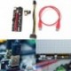 VER009S USB 3.0 PCI-E Riser VER 009S PCI Express 1X 4x 8x 16x Extender Riser Adapter kártya SATA 15-6 pin tápkábel