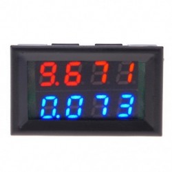 DC 0-100V 10A Digitális Voltmérő Ampermérő 0,28&quot  Dual LED kijelző Feszültség Árammérő Tesztelő Érzékelő