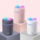 Szín: rózsaszín - 300 ml USB légpárásító mini ultrahangos párásító aroma illóolaj diffúzor 7 szín éjszakai