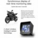 Motorkerékpár TPMS gumiabroncsnyomás-figyelő rendszer USB napelemes digitális autóbiztonsági riasztórendszerek motor