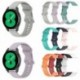 Fehér szín - Szíj Samsung Galaxy Watch 4 40mm 44mm okosóra szilikon karkötő óraszíj Galaxy Watch 4 klasszikus 42mm 46mm