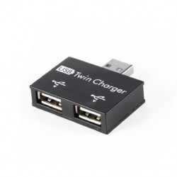 2.0 USB-elosztó 1 dugaszoló-2 portos USB-elosztó töltőadapter átalakító telefonhoz, táblagéphez, laptop számítógép