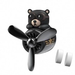 Szín neve: A - Autós légfrissítő Cartoon Bear Pilot forgó propeller kimeneti illat illat stílusban szellőző, autó