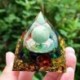 Szín: 10 - Orgon piramis gyógyító kristályok csakra kő orgonit piramisok csakra reiki meditációs eszköz rózsa kvarc