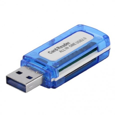 Hordozható 4 az 1-ben memóriakártya-olvasó Több kártyaolvasó USB 2.0 Minden az egyben kártyaolvasó Micro SD TF MS Micro