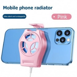 Szín: kék - Mini mobiltelefon hűtőventillátor radiátor Turbo Hurricane Game Cooler Mobiltelefon Cool hűtőborda iPhone