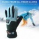 Szín: Férfi fekete - Téli meleg polár kesztyű kerékpáros motoros hővédő kesztyű Polar polár ujjatlan férfi női