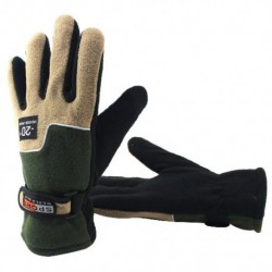 Szín: Men Army Green - Téli meleg polár kesztyű kerékpáros motoros hővédő kesztyű Polar polár ujjatlan férfi női