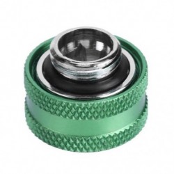 Szín: zöld - 14 mm-es keménycsöves, meghosszabbított G1/4 2pontos menetes merev cső-kompressziós szerelvények PC