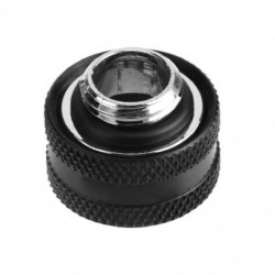 Fekete szín - 14 mm-es keménycsöves, meghosszabbított G1/4 2pontos menetes merev cső-kompressziós szerelvények PC