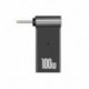 Szín: 2,5x0,7 mm - PD 100 W laptop töltő tápadapter csatlakozó USB Type-C aljzatból egyenáramú csatlakozó dugóba Acer