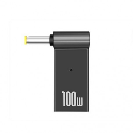 Szín: 5,5x1,7 mm - PD 100 W-os laptop töltő tápadapter csatlakozó USB Type-C aljzatból egyenáramú csatlakozódugóba