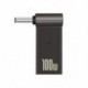 Szín: 4,5x3,0 mm Dell - PD 100 W-os laptop töltő tápadapter csatlakozó USB Type-C aljzatból egyenáramú