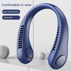 Szín: 3000 mAh kék - 5000 mAh akasztós nyaki ventilátor hordozható USB újratölthető penge nélküli némító