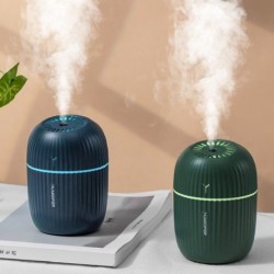 Szín: Sötétkék - Hordozható 200 ml-es légpárásító USB ultrahangos párásító aroma illóolaj diffúzor Cool Mist