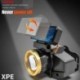 XPE LED-es fényszóró-érzékelős fényszóró 18650 elemes elemlámpával, napelemes   USB újratölthető vízálló