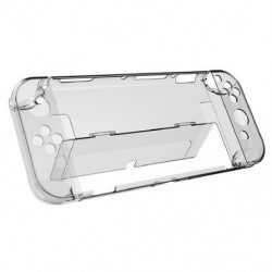 Szín: Flip - Kristálytiszta héj Nintendo Switch OLED konzolhoz, kemény átlátszó védőtok borító bőrvédő Nintendo