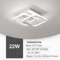 Testszín: C - Modern LED mennyezeti lámpa folyosó erkély folyosó mennyezeti lámpa otthonhoz Nappali Hálószoba Folyosó