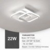 Testszín: C - Modern LED mennyezeti lámpa folyosó erkély folyosó mennyezeti lámpa otthonhoz Nappali Hálószoba Folyosó